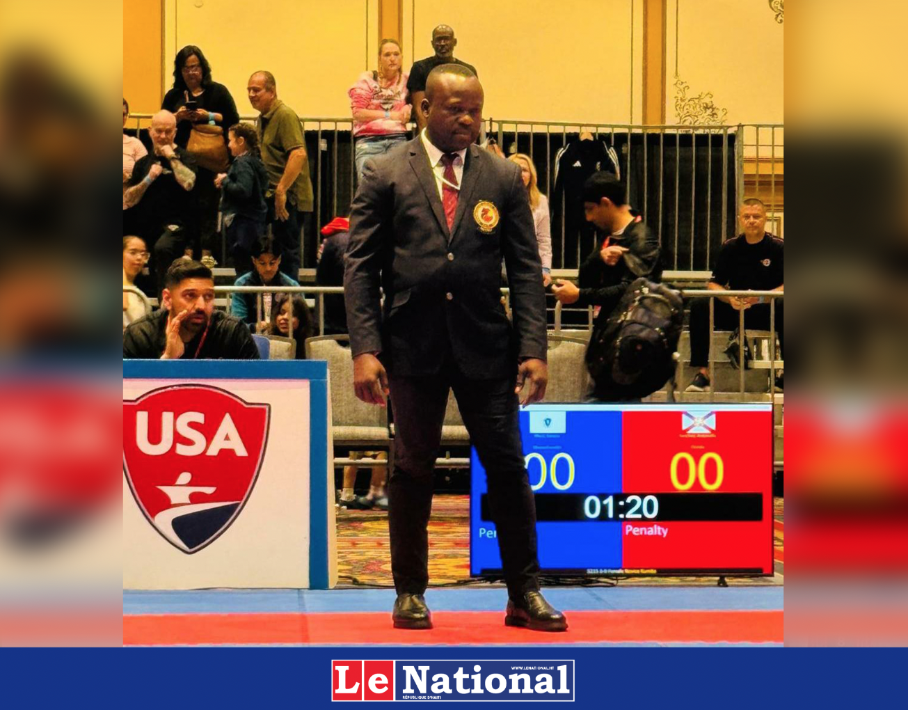 L’arbitre haïtiano-américain Robenson Dorvil a officié dans l’un des championnats les plus prestigieux des États-Unis !